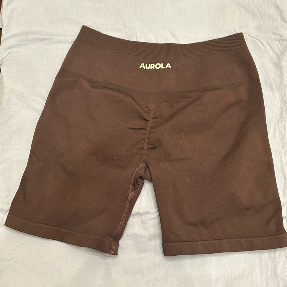 Women's Black Aurola Athletic Shorts